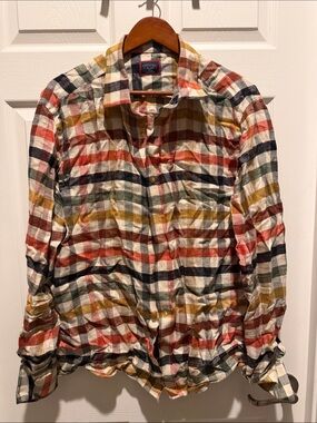 UNTUCKit Multicolor Plaid Long-Sleeve Button Shirt